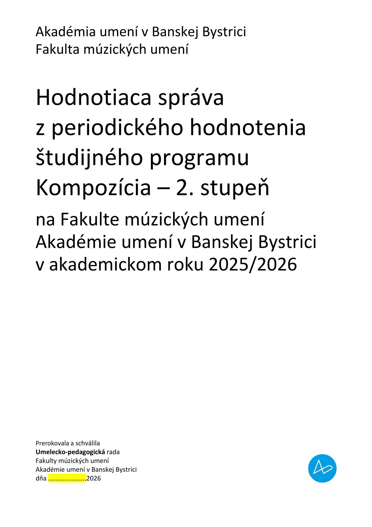 hodnotiaca sprava SP Komp. Mgr 2024 2025 001