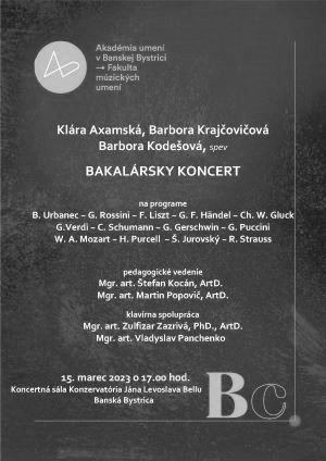 koncert Axamska Krajcovicova Kodesova