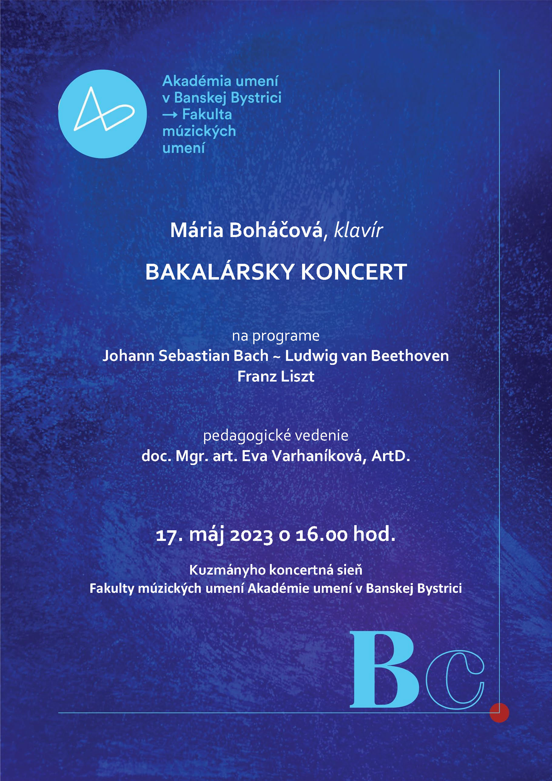 koncert Bohacova 17.5.2023