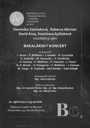 koncert Zelenakova Abrman Arva Spisiakova