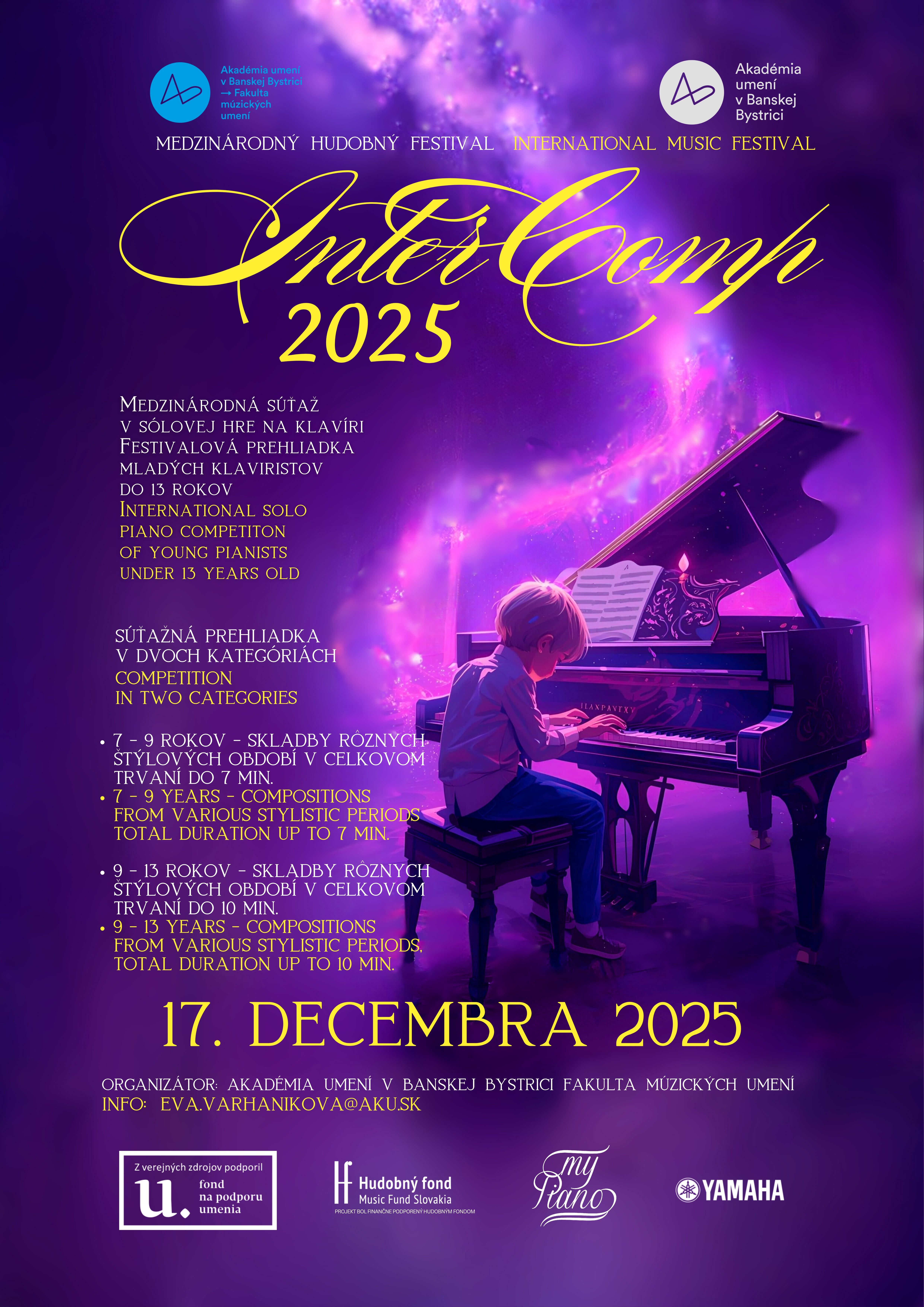 InterComp 2025 klavirna sutaz deti