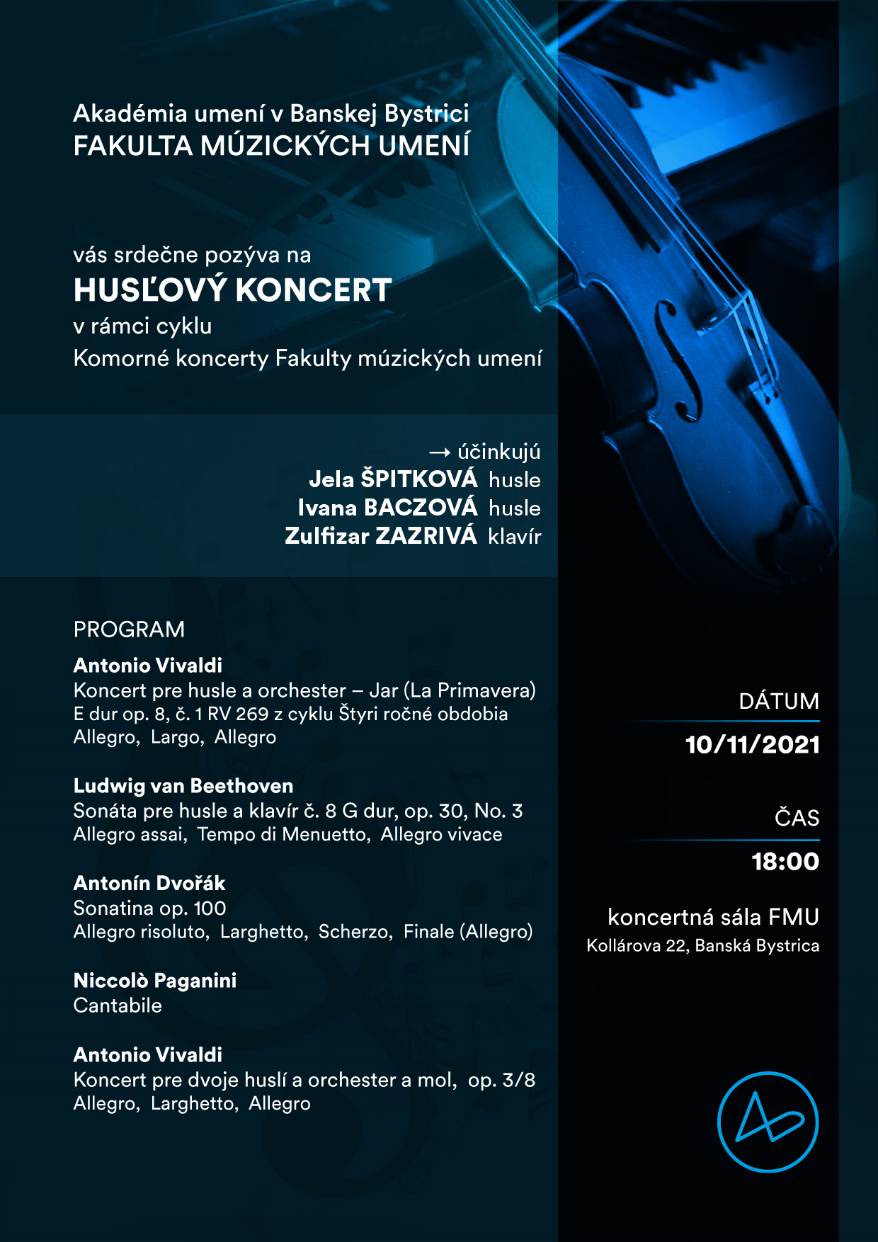 huslovy koncert 10.11.2021